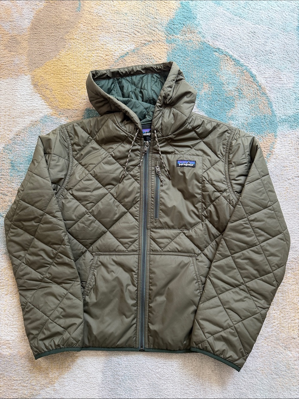 Patagonia Diamond Quilted Bomber Hoody Jacket